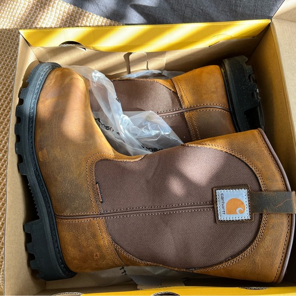7.5 Carhartt womens Cwp1250 Safety Toe Work Boot Industrial Shoe, Bison - Picture 2 of 12
